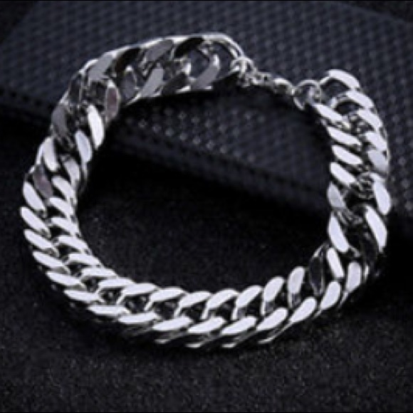 1 LEFT! ⛓ UNISEX STAINLESS STEEL CUBAN BRACELET - Picture 4 of 8